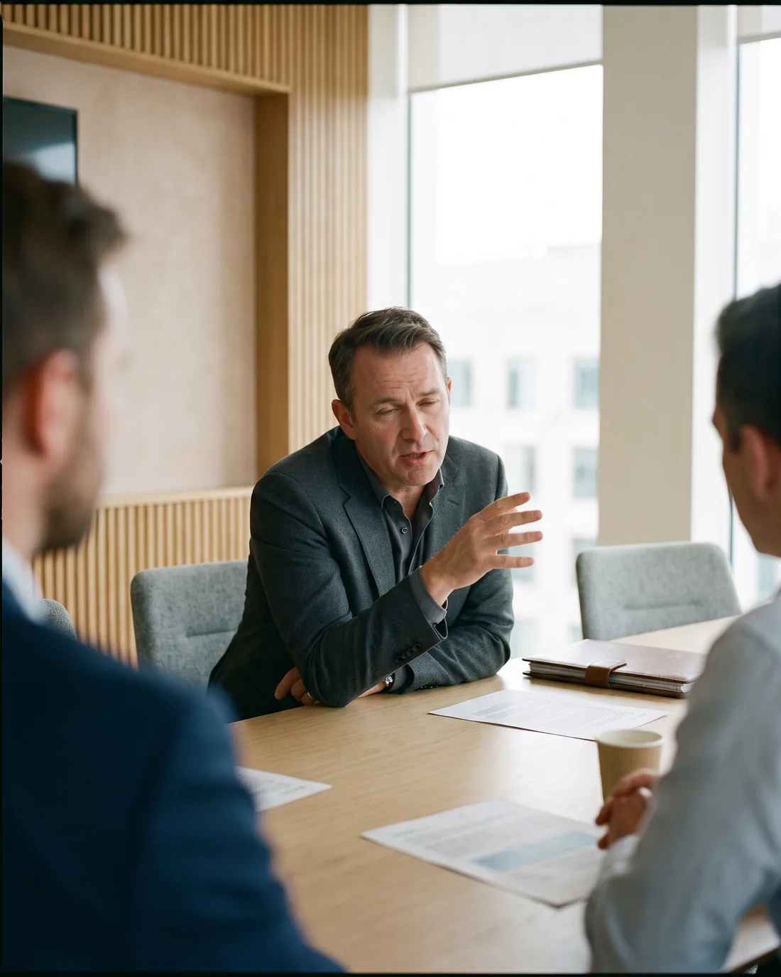 A fractional CRO at work in a Riyadh business setting